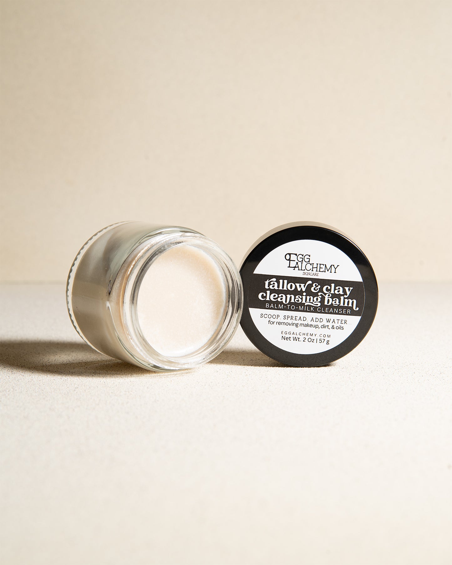 TALLOW BALM-TO-MILK CLEANSER | for Removing Makeup, Dirt, and Oils