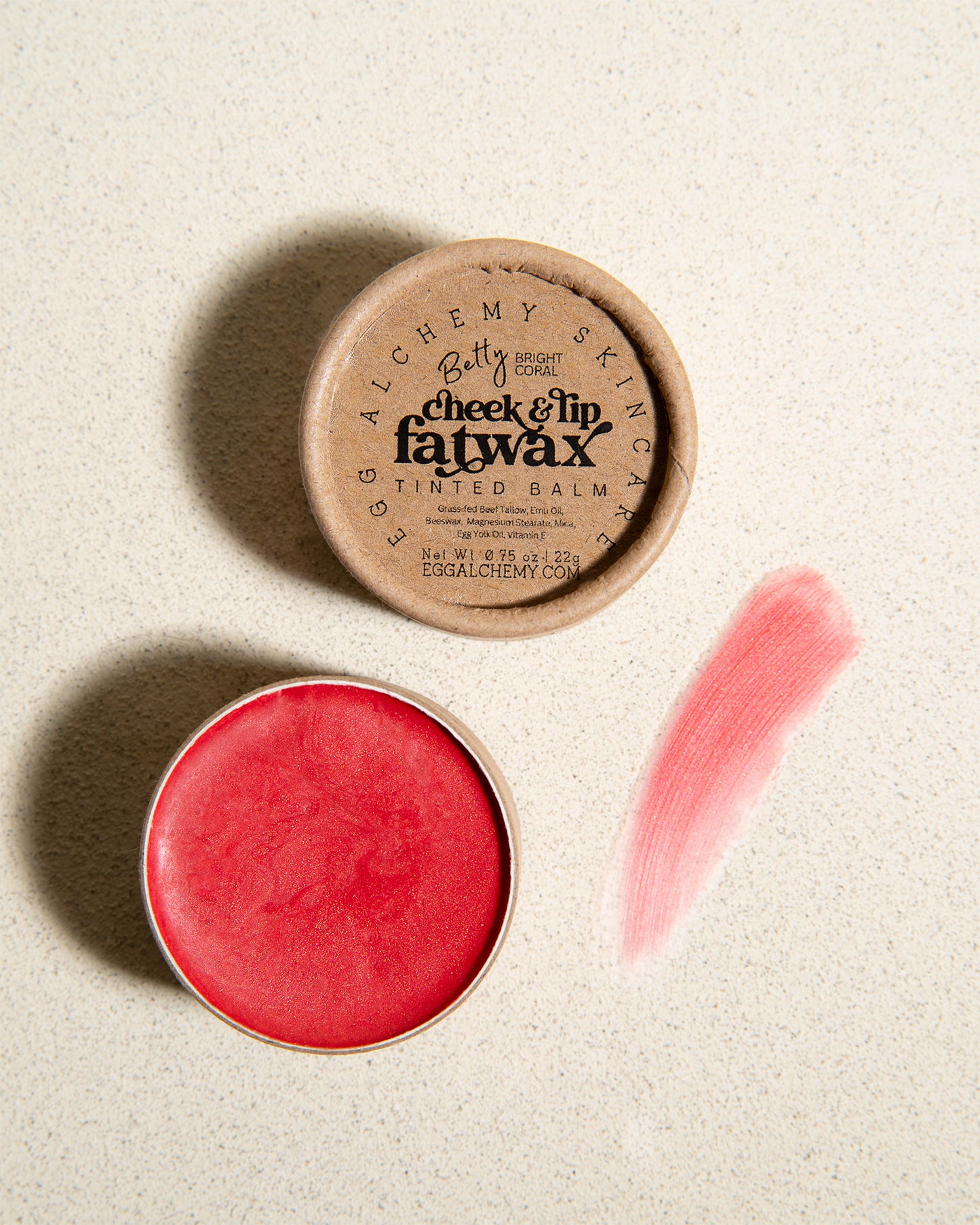 CHEEK & LIP FATWAX | Tinted, Moisturizing Balm, Safe for Cheeks, Lips, & Eyes