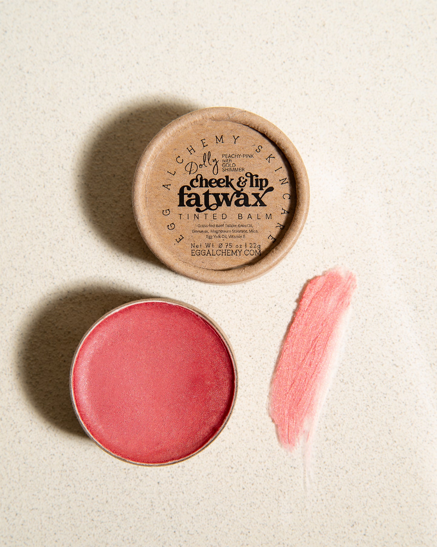 CHEEK & LIP FATWAX | Tinted, Moisturizing Balm, Safe for Cheeks, Lips, & Eyes