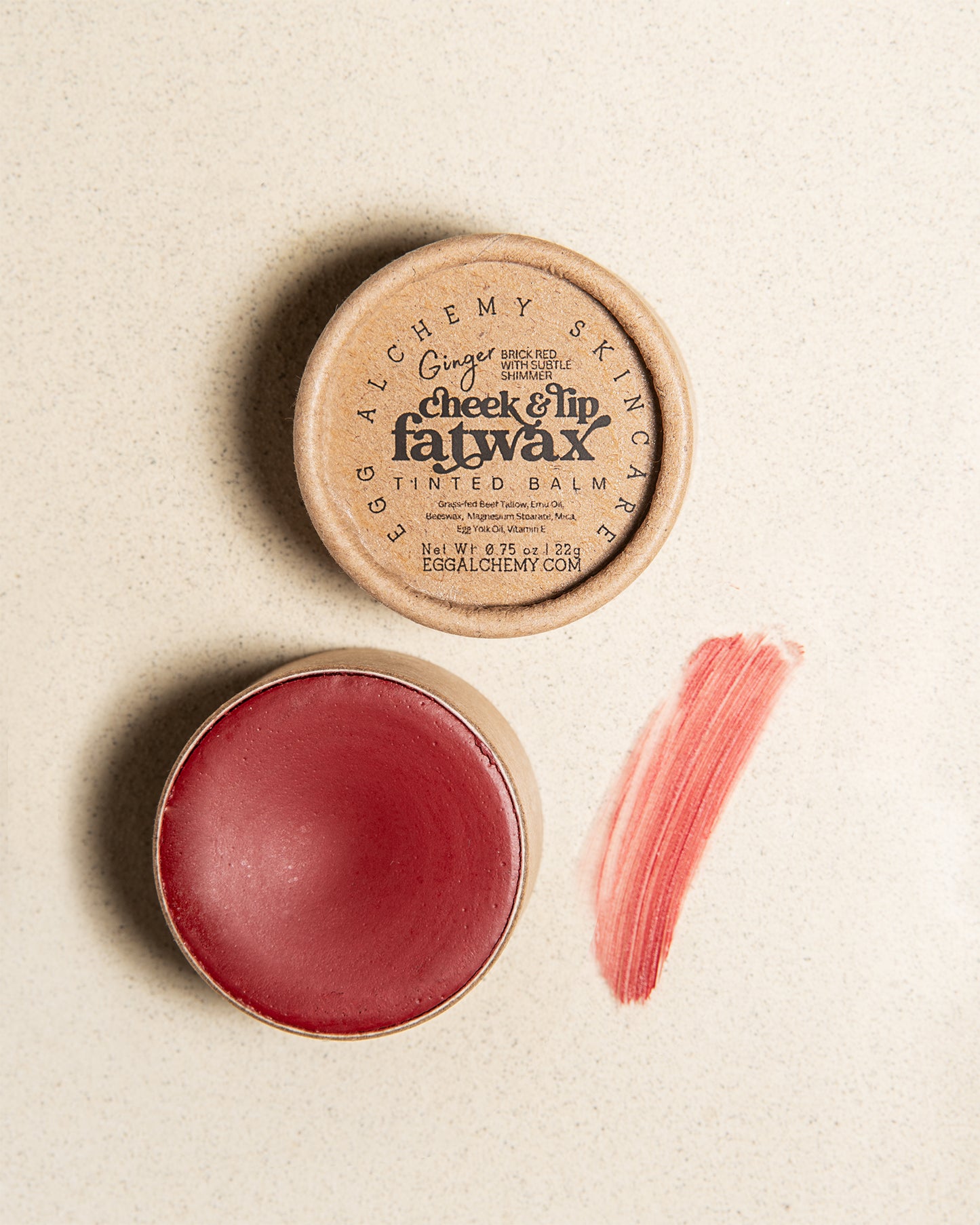 CHEEK & LIP FATWAX | Tinted, Moisturizing Balm, Safe for Cheeks, Lips, & Eyes