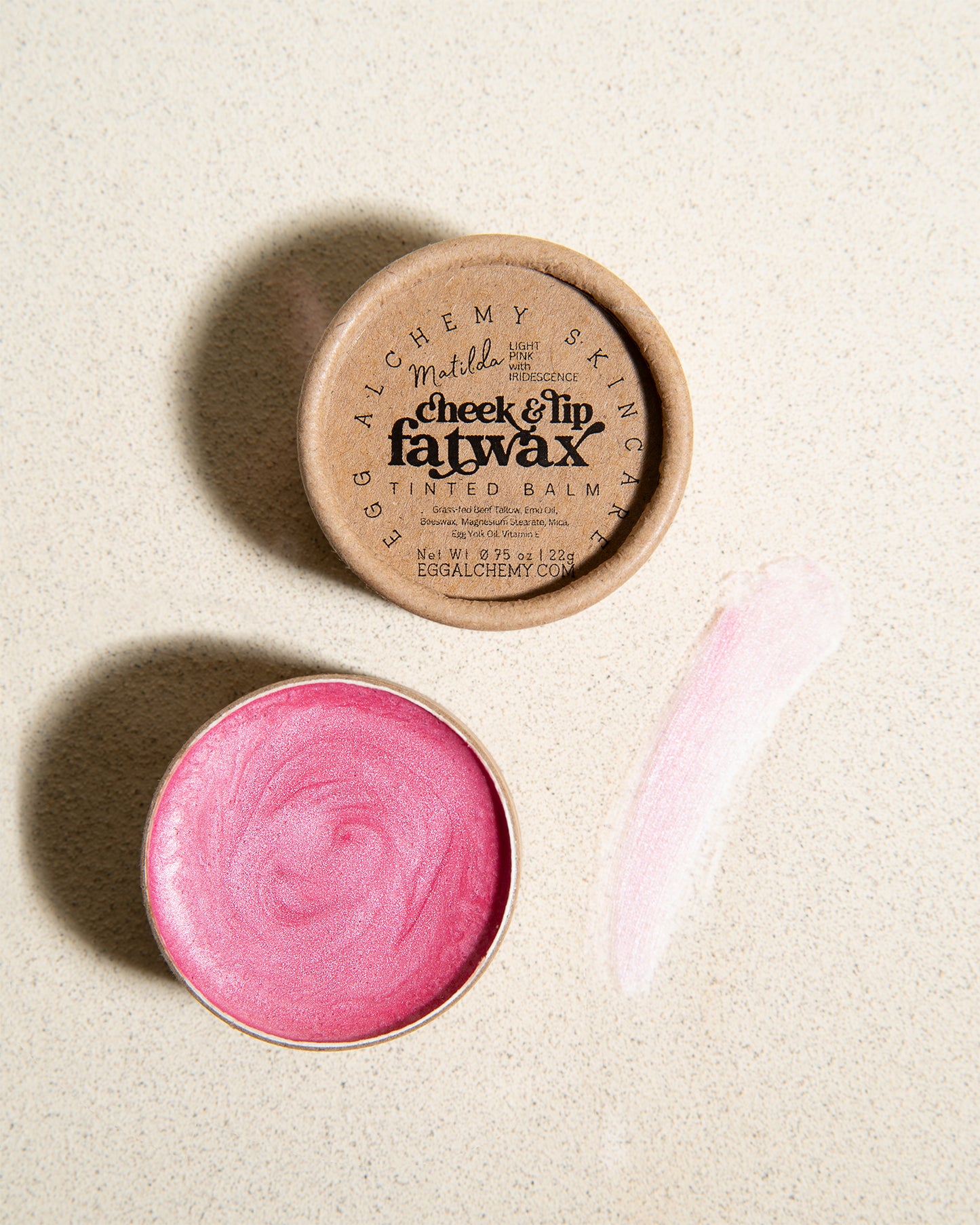 CHEEK & LIP FATWAX | Tinted, Moisturizing Balm, Safe for Cheeks, Lips, & Eyes