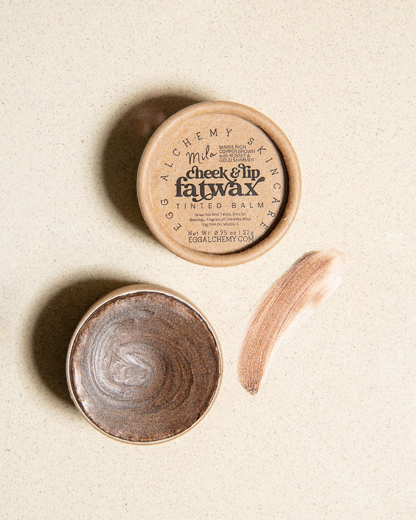 CHEEK & LIP FATWAX | Tinted, Moisturizing Balm, Safe for Cheeks, Lips, & Eyes