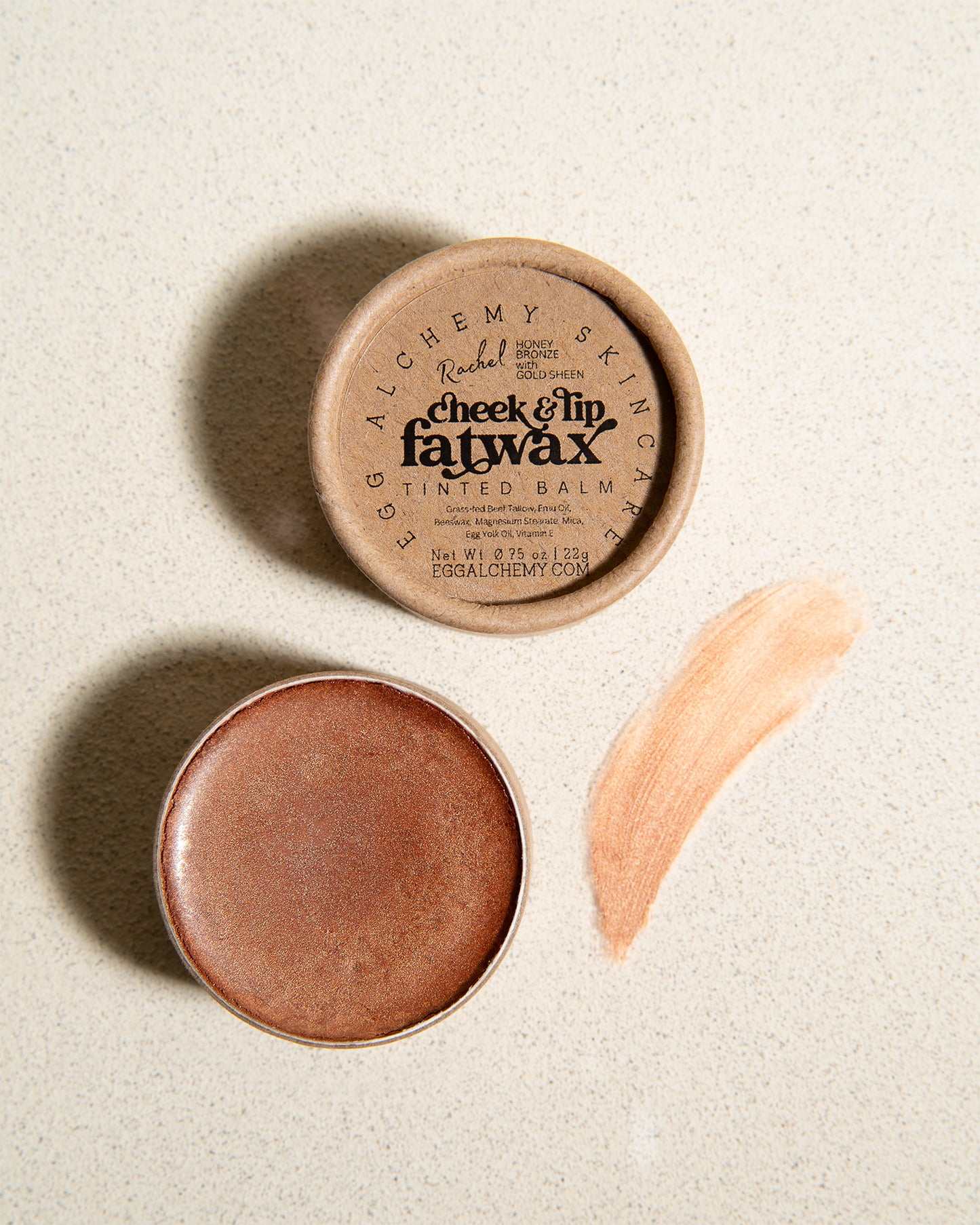 CHEEK & LIP FATWAX | Tinted, Moisturizing Balm, Safe for Cheeks, Lips, & Eyes