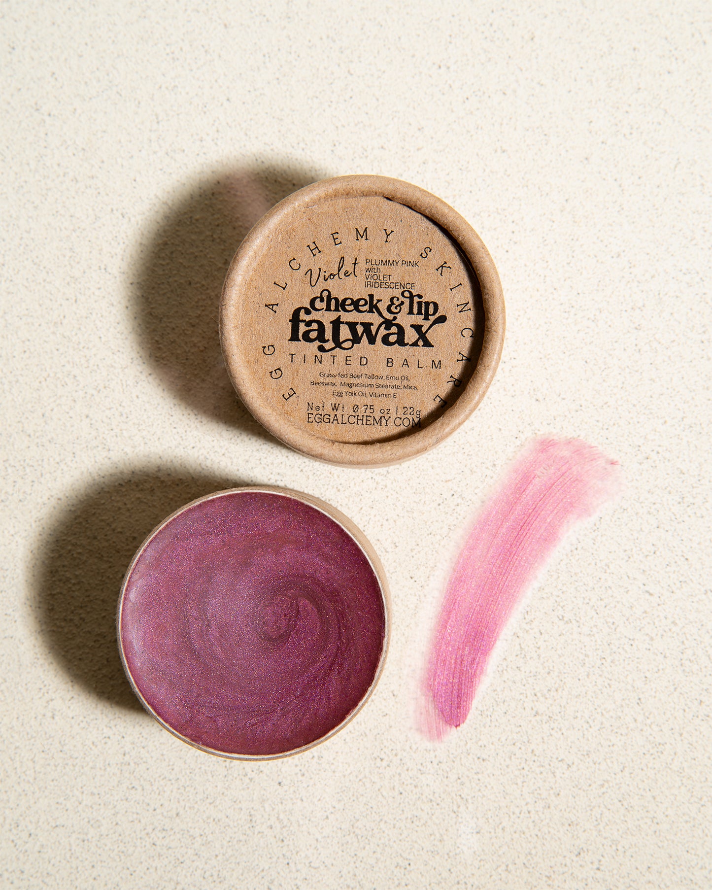 CHEEK & LIP FATWAX | Tinted, Moisturizing Balm, Safe for Cheeks, Lips, & Eyes