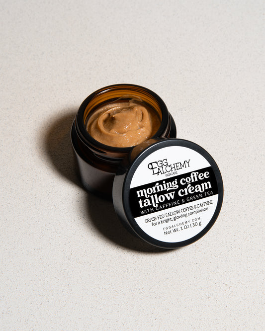 MORNING COFFEE TALLOW CREAM W/ CAFFEINE & GREEN TEA | brightening, toning, hydrating