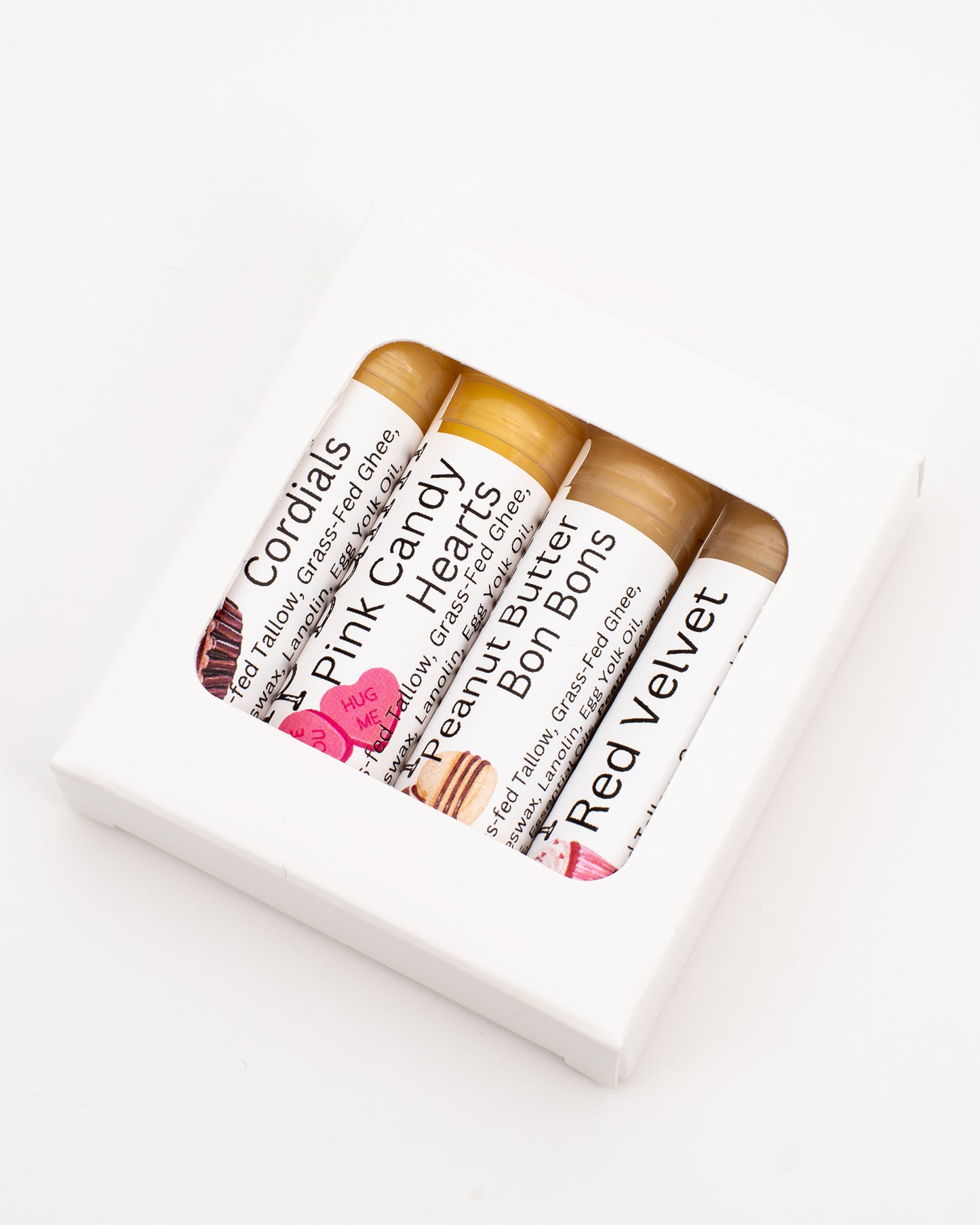 CUSTOM 4-PACK | TALLOW LIP BALM | Ultra-Protection Formula with Egg Yolk Oil & Lanolin